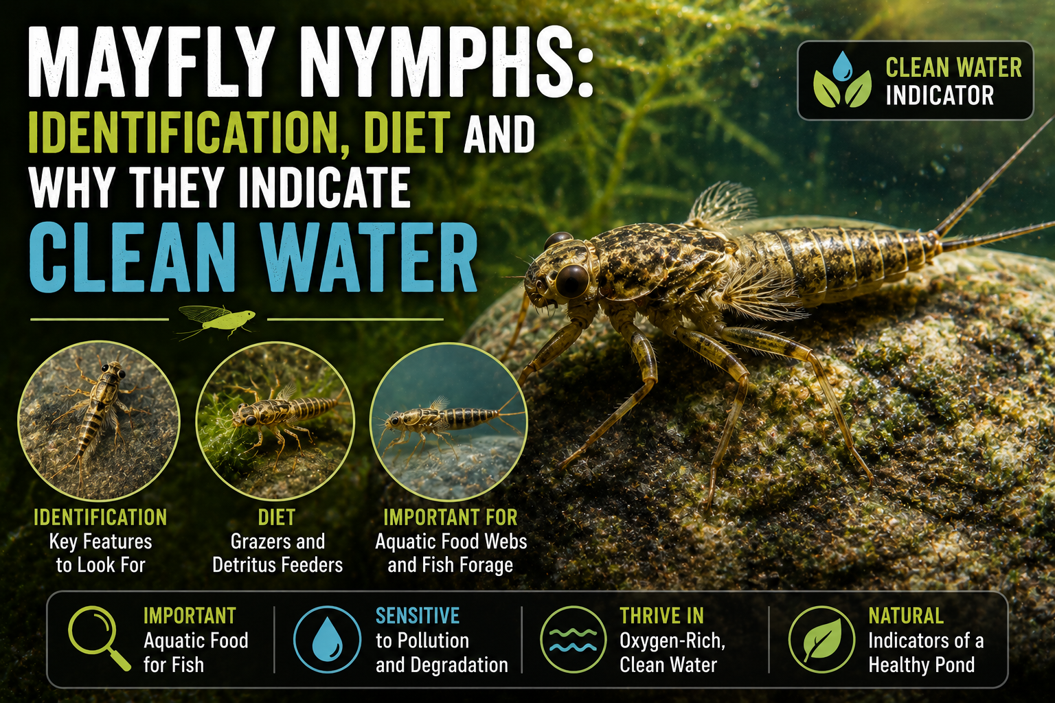 Mayfly Nymphs: Identification, Diet and Why They Indicate Clean Water
