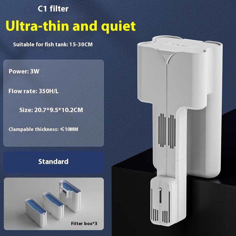 Crazy Water Plants Fish Tank Filter External Filter VAT Three-in-one Waterfall Wall-mounted Filter System