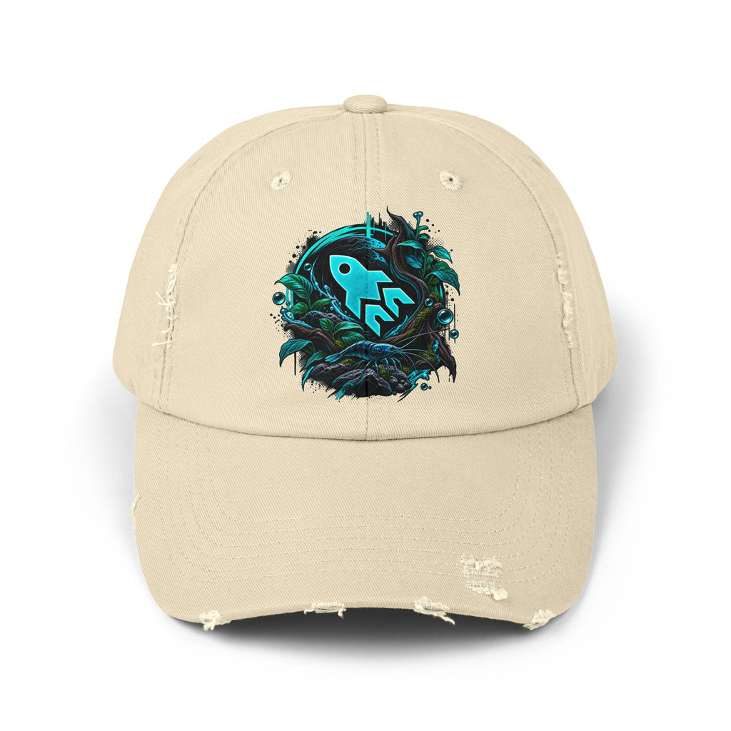 Blackwater Aquatics Distressed Baseball Cap — Aquarium & Fishkeeping Hat