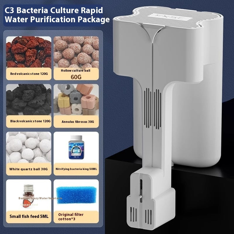 Crazy Water Plants Fish Tank Filter External Filter VAT Three-in-one Waterfall Wall-mounted Filter System